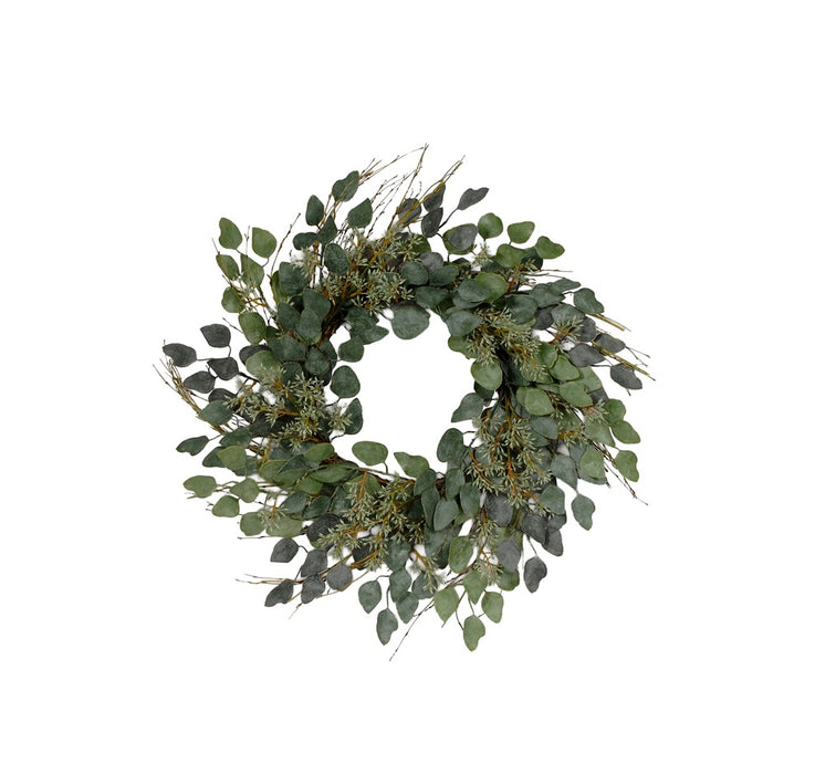 White Wash Eucalyptus Wreath