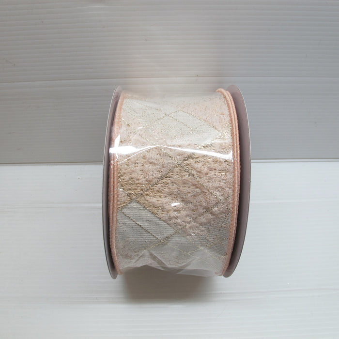 Check Ribbon - Blush