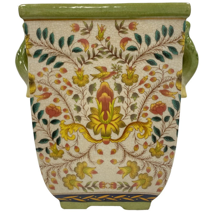 9" Handled Cache Pot - Multicolor