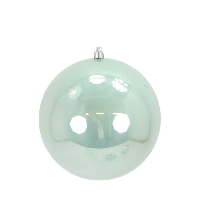 100 Mm Seamless Plastic Ball Ornament - Light Green
