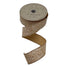 1.5 in Glitter White Speckle Paint Ribbon - Gold/White