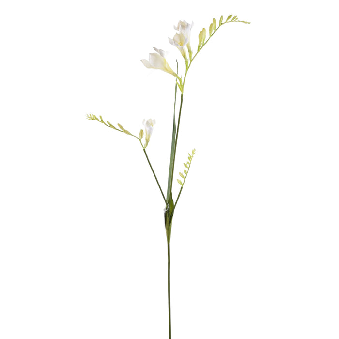 32" Freesia Spray - White