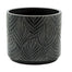 4.75" Gray Leaf Embossed Cache