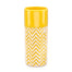 8" Dolomite Chevron Cylinder Vase Yellow