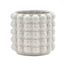 5" White Hobnail Pot