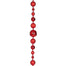72 in Plastic Mixed Ball Garland - Red