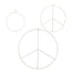 Peace Sign Brass Wreath