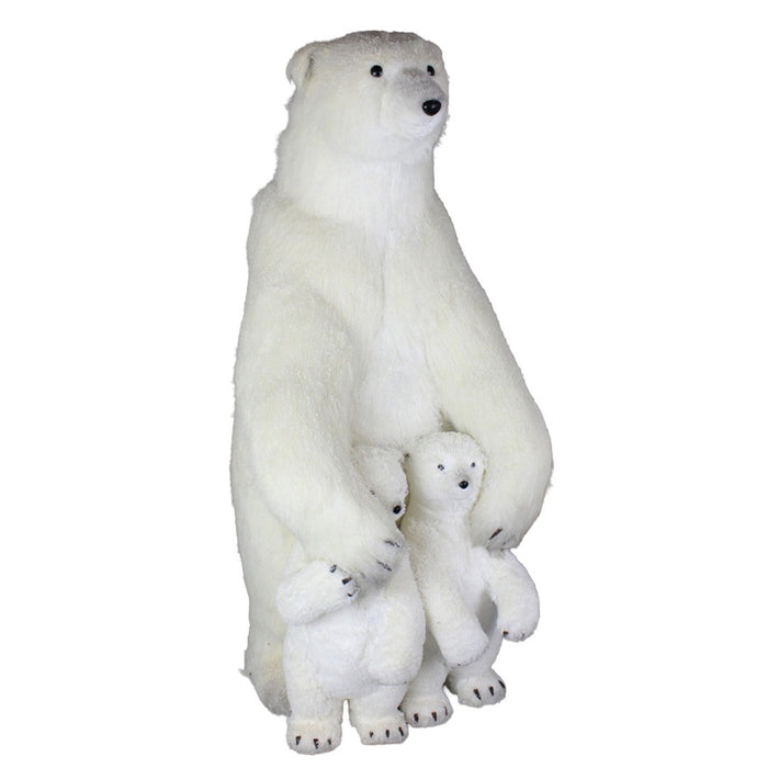40 in Bear w/Baby - White