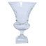 8" Stripe & Leaf Cut Urn