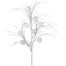 31" Glitter Grass Spray - White