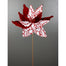 19 in Poinsettia Stem - Red/White