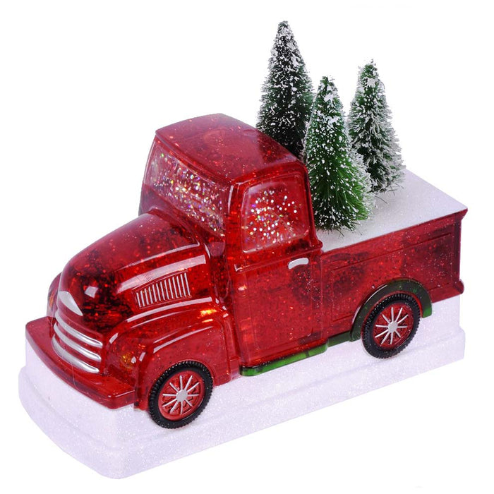 8.25" Acrylic Lighted Truck - Red/Green