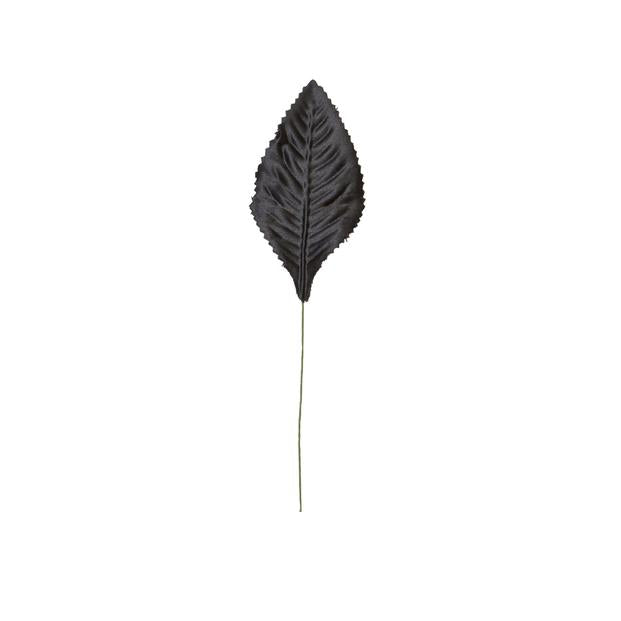 3" Atlantic Never Wilt Corsage Leaf - Black