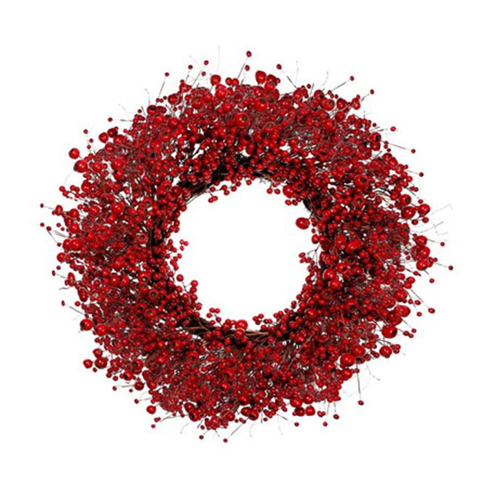 30 in Berry Wreath - Red