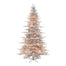 9 ft Matte Silver Tree w/1000 Staylit Clear Lights
