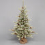 4' Pine Tree w/Burlap Base & Pinecones - Green