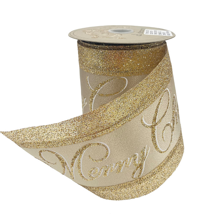 Metallic Gold Glitter Ribbon