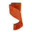 2 1/2" Linen w/Glittered Maple Leaves Ribbon - Orange