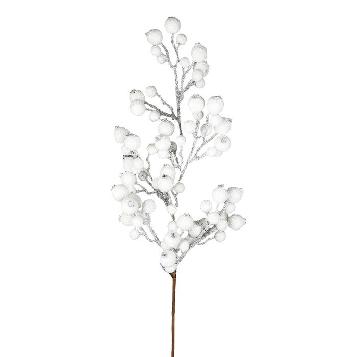 Snow Berry Spray - White