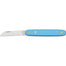 Straight 4" Blade, Blue Handle