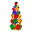 130 in Gift Box Display Tree w/Lights - Multicolor