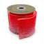 Sheer Glitter Ribbon - Red/White