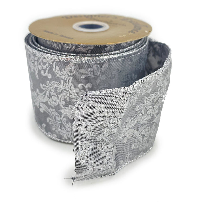 Metallic Vine Ribbon - Platinum
