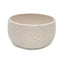 7 1/2" Dolomite Low Round Bowl Planter w/Fan Relief - White or Beige