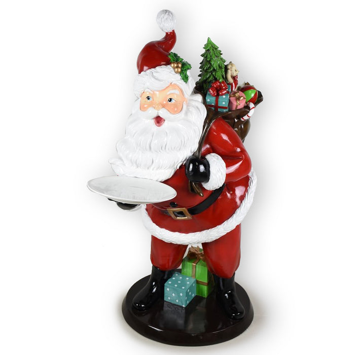 41" Resin Santa w/Plate