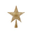 34 in Glittered String/Wire Large Christmas Tree Topper - Gold