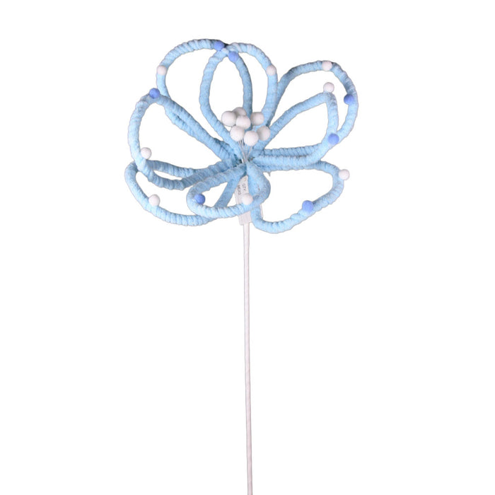10 in Flower Stem - Blue