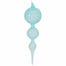 11" Glass Bubblegum Finial - Turquoise