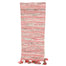 Chunk Yarn Square End Table Runner - Red/Green/Ivory