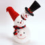 Snowman Heads - Red/White/Black