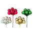 25 Mm Glass Christmas Balls - Assortment of 4