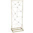 78" Metal Rectangle Backdrop w/Geometric Wire Design - Gold