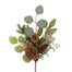 20" Pine/Leaves Spray w/Berries & Lacquered Cones