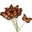 Butterfly Pick - Orange