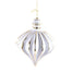 Matte Onion Ornament - White/Platinum