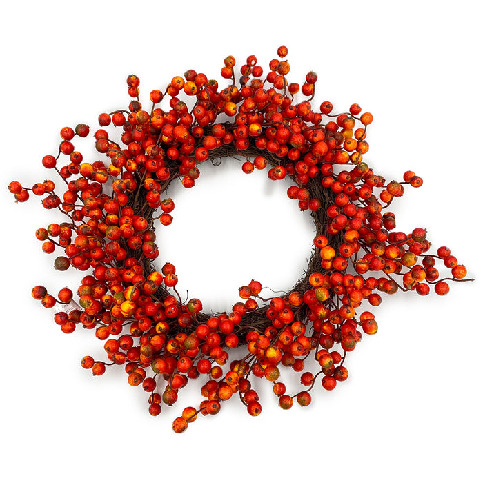20" Crabapple Wreath - Fall Mix