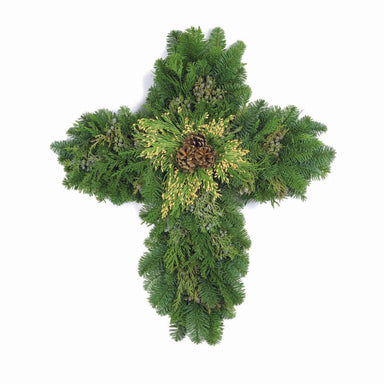 30" Evergreen Cross
