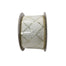 2.5 in Sequin Lattice Ribbon - White/Gold