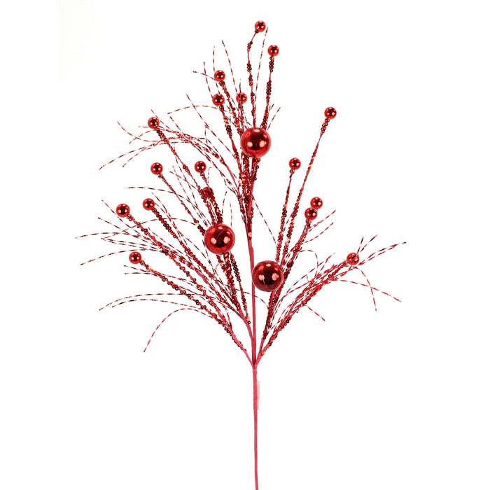 36 in Grass Ball Spray - Red