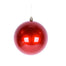 200 Mm Plastic Ball Ornament - Candy Apple Red