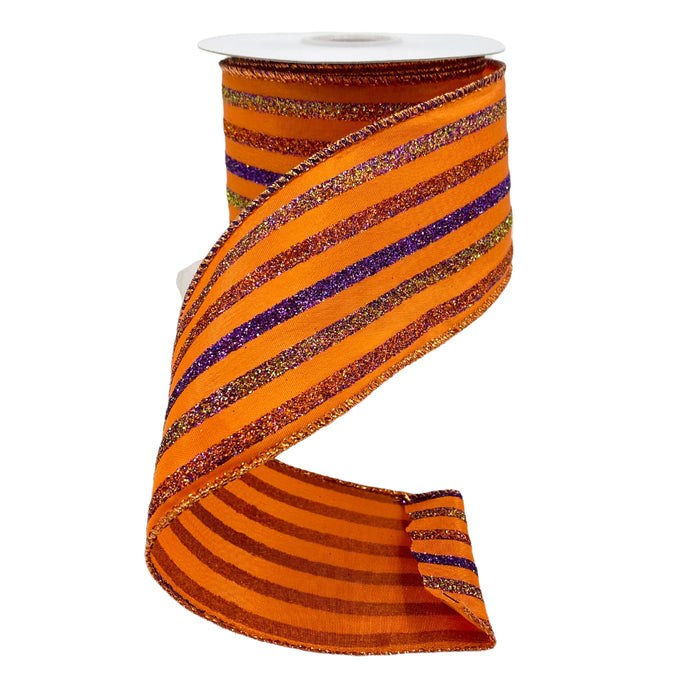 2 1/2" Multi Color Stripe Ribbon