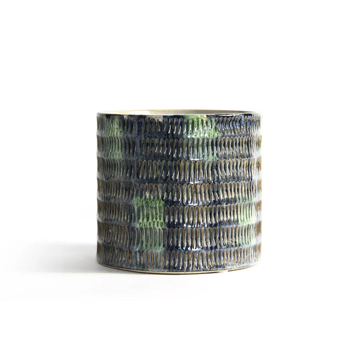 5.5 in Provenance Ceramic Pot - Blue