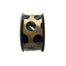 2.5 in Polka Dot Ribbon - Gold/Black