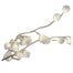 6 Ft Snow Ball Garland LED - White