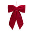 22 in Velvet Bow Ornament w/Hanger - Burgundy