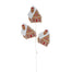25.5 in Gingerbread House Spray - Ginger/Red/White